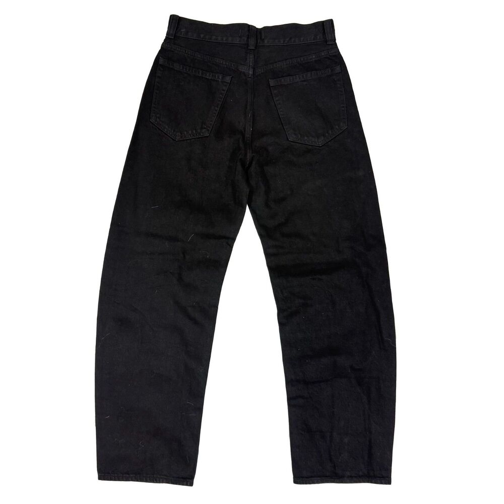 MADEWELL The Balloon Jean 25 Black Barrel-Leg Rigid Denim Relaxed NWT B98 - Picture 3 of 5